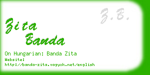 zita banda business card